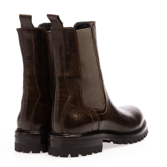 Ducanero Brown Washed Chelsea Boot - Picture 3 of 5